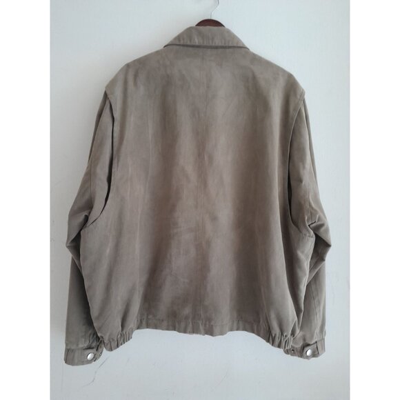 Gary Player Suede Bomber Outdoor Casual Golf Jacket Tan Size XXL - Picture 5 of 8
